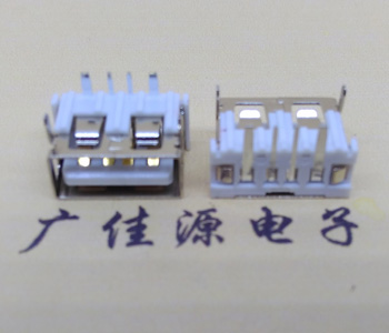 大電流過3A電流USB短體母座6.5H引腳加寬